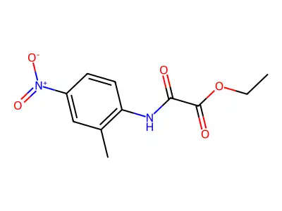 Ethyl [(2-methyl-4-nitrophenyl)amino](oxo)acetate structure