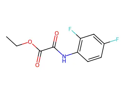 Ethyl 2-((2,4-difluorophenyl)amino)-2-oxoacetate structure