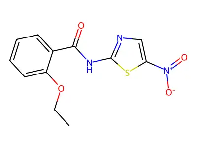 2-ethoxy-N-(5-nitro-1,3-thiazol-2-yl)benzamide structure