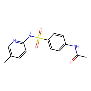 N-{4-[(5-methylpyridin-2-yl)sulfamoyl]phenyl}acetamide structure