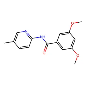 3,5-dimethoxy-N-(5-methylpyridin-2-yl)benzamide structure
