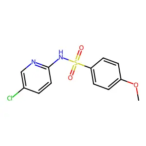 N-(5-chloropyridin-2-yl)-4-methoxybenzenesulfonamide structure