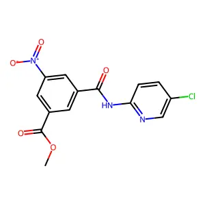 Methyl 3-[(5-chloropyridin-2-yl)carbamoyl]-5-nitrobenzoate structure