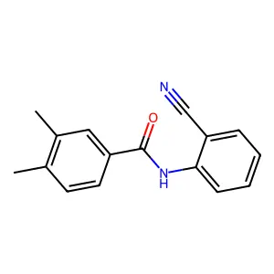 N-(2-cyanophenyl)-3,4-dimethylbenzamide structure