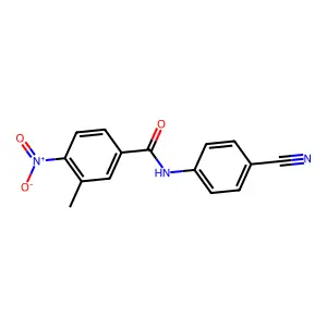 N-(4-cyanophenyl)-3-methyl-4-nitrobenzamide structure