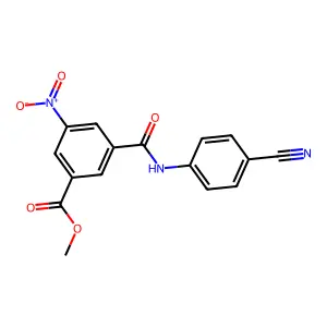 Methyl 3-[(4-cyanoanilino)carbonyl]-5-nitrobenzoate structure