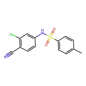 N-(3-chloro-4-cyanophenyl)-4-methylbenzenesulfonamide structure