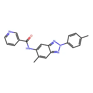 N-(6-Methyl-2-p-tolyl-2H-benzotriazol-5-yl)-nicotinamide structure