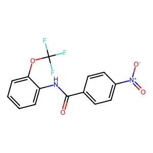 4-硝基-N-[2-(三氟甲氧基)苯基]苯甲酰胺 structure