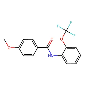 4-methoxy-N-[2-(trifluoromethoxy)phenyl]benzamide structure