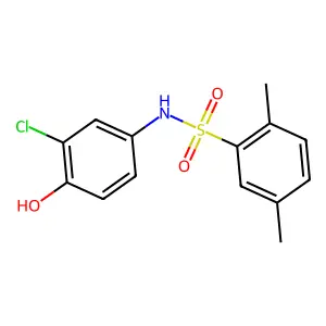 N-(3-chloro-4-hydroxyphenyl)-2,5-dimethylbenzenesulfonamide structure