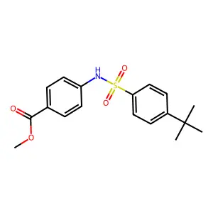 Methyl 4-[(4-tert-butylphenyl)sulfonylamino]benzoate structure