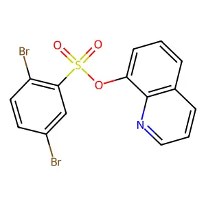 8-Quinolyl 2,5-dibromobenzenesulfonate structure