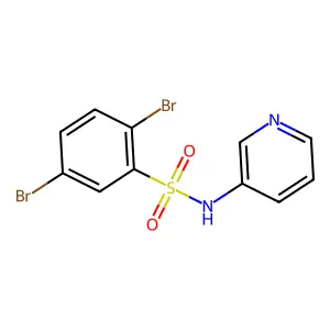 2,5-dibromo-N-pyridin-3-ylbenzenesulfonamide structure