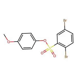 4-Methoxyphenyl 2,5-dibromobenzenesulfonate structure