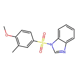 1-(4-Methoxy-3-methylphenyl)sulfonylbenzimidazole structure