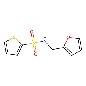 N-(furan-2-ylmethyl)thiophene-2-sulfonamide structure