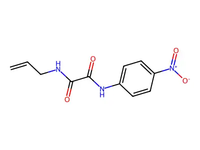 N-(4-nitrophenyl)-N'-(prop-2-en-1-yl)ethanediamide structure