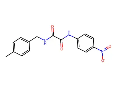 N-(4-methylbenzyl)-N'-(4-nitrophenyl)ethanediamide structure