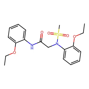 2-(2-ethoxy-N-methylsulfonylanilino)-N-(2-ethoxyphenyl)acetamide structure