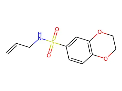 N-(prop-2-en-1-yl)-2,3-dihydro-1,4-benzodioxine-6-sulfonamide structure