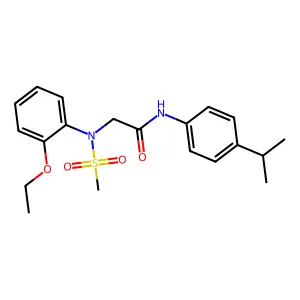 2-(2-ethoxy-N-methylsulfonylanilino)-N-(4-propan-2-ylphenyl)acetamide structure