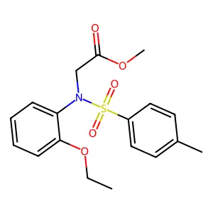 Methyl N-(2-ethoxyphenyl)-N-[(4-methylphenyl)sulfonyl]glycinate structure