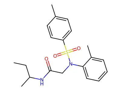 N-(sec-Butyl)-2-(4-methyl-N-(o-tolyl)phenylsulfonamido)acetamide structure
