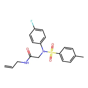 2-(4-fluoro-N-(4-methylphenyl)sulfonylanilino)-N-prop-2-enylacetamide structure