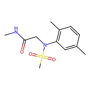 2-(2,5-dimethyl-N-methylsulfonylanilino)-N-methylacetamide structure