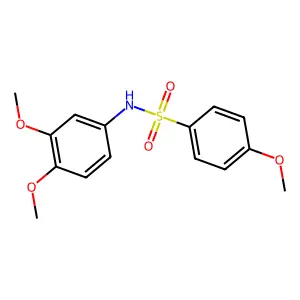 N-(3,4-dimethoxyphenyl)-4-methoxybenzenesulfonamide structure