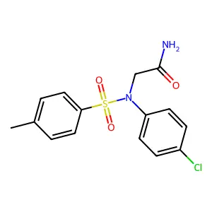 2-(4-chloro-N-(4-methylphenyl)sulfonylanilino)acetamide structure