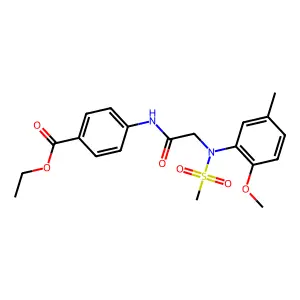 Ethyl 4-({[2-methoxy-5-methyl(methylsulfonyl)anilino]acetyl}amino)benzoate structure