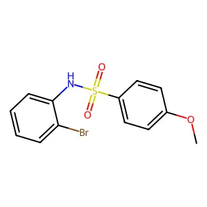 N-(2-bromophenyl)-4-methoxybenzenesulfonamide structure