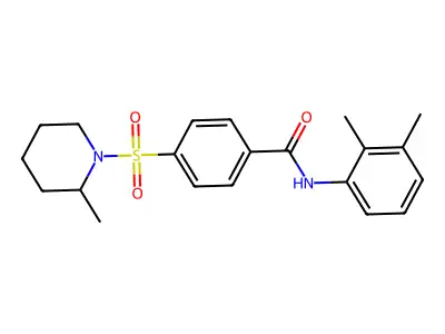 N-(2,3-dimethylphenyl)-4-[(2-methylpiperidin-1-yl)sulfonyl]benzamide structure
