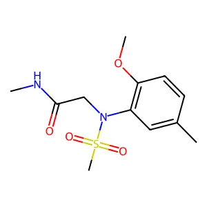 2-(2-methoxy-5-methyl-N-methylsulfonylanilino)-N-methylacetamide structure