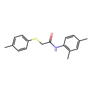 N-(2,4-dimethylphenyl)-2-[(4-methylphenyl)sulfanyl]acetamide structure