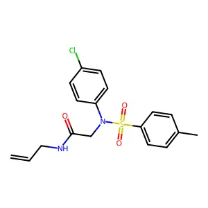2-(4-chloro-N-(4-methylphenyl)sulfonylanilino)-N-prop-2-enylacetamide structure
