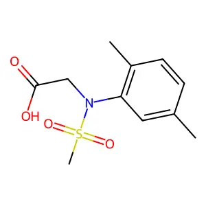 N-(2,5-dimethylphenyl)-N-(methylsulfonyl)glycine structure