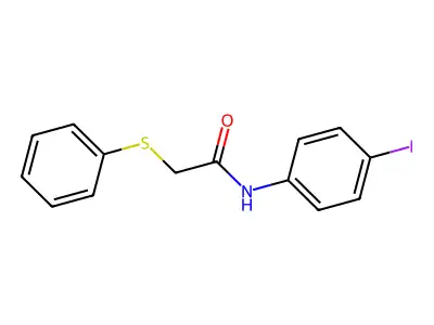 N-(4-iodophenyl)-2-(phenylsulfanyl)acetamide structure