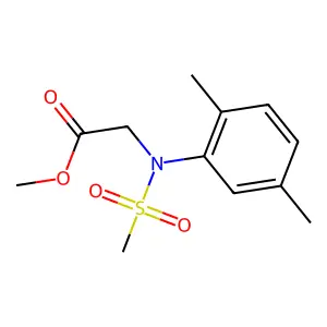 Methyl N-(2,5-dimethylphenyl)-N-(methylsulfonyl)glycinate structure