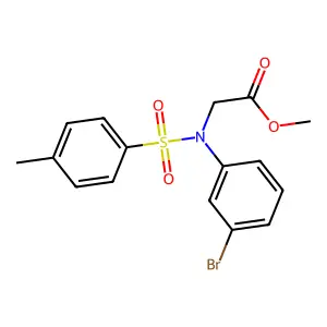 Methyl N-(3-bromophenyl)-N-[(4-methylphenyl)sulfonyl]glycinate structure