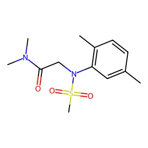 2-(2,5-dimethyl-N-methylsulfonylanilino)-N,N-dimethylacetamide structure