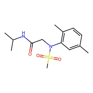 2-(2,5-dimethyl-N-methylsulfonylanilino)-N-propan-2-ylacetamide structure