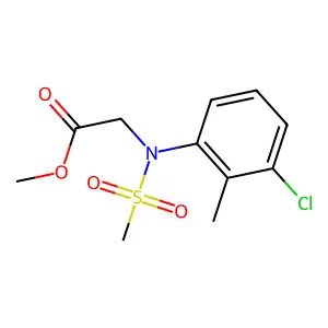 Methyl N-(3-chloro-2-methylphenyl)-N-(methylsulfonyl)glycinate structure