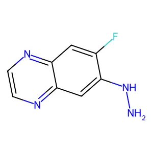 6-Fluoro-7-hydrazinylquinoxaline structure