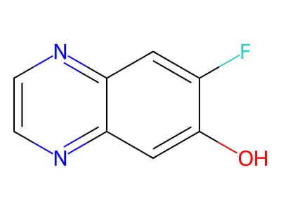 7-Fluoro-6-quinoxalinol structure