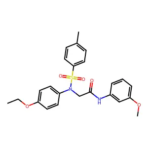 2-(4-ethoxy-N-(4-methylphenyl)sulfonylanilino)-N-(3-methoxyphenyl)acetamide structure