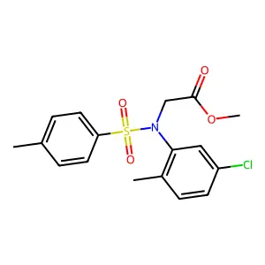 Methyl N-(5-chloro-2-methylphenyl)-N-[(4-methylphenyl)sulfonyl]glycinate structure