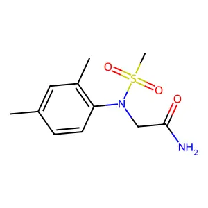 2-(2,4-dimethyl-N-methylsulfonylanilino)acetamide structure